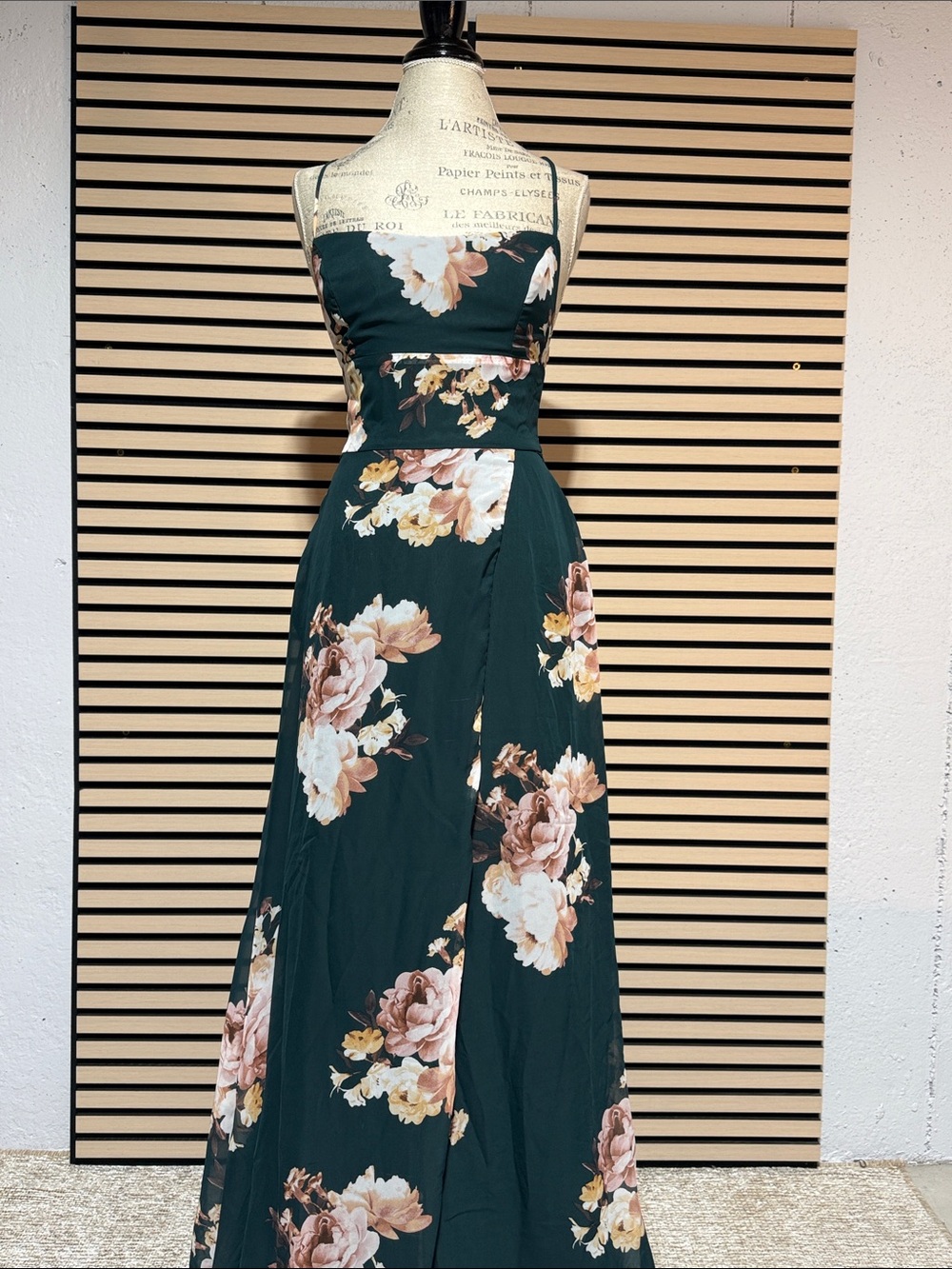 Windsor Deep Teal Floral Maxi Dress